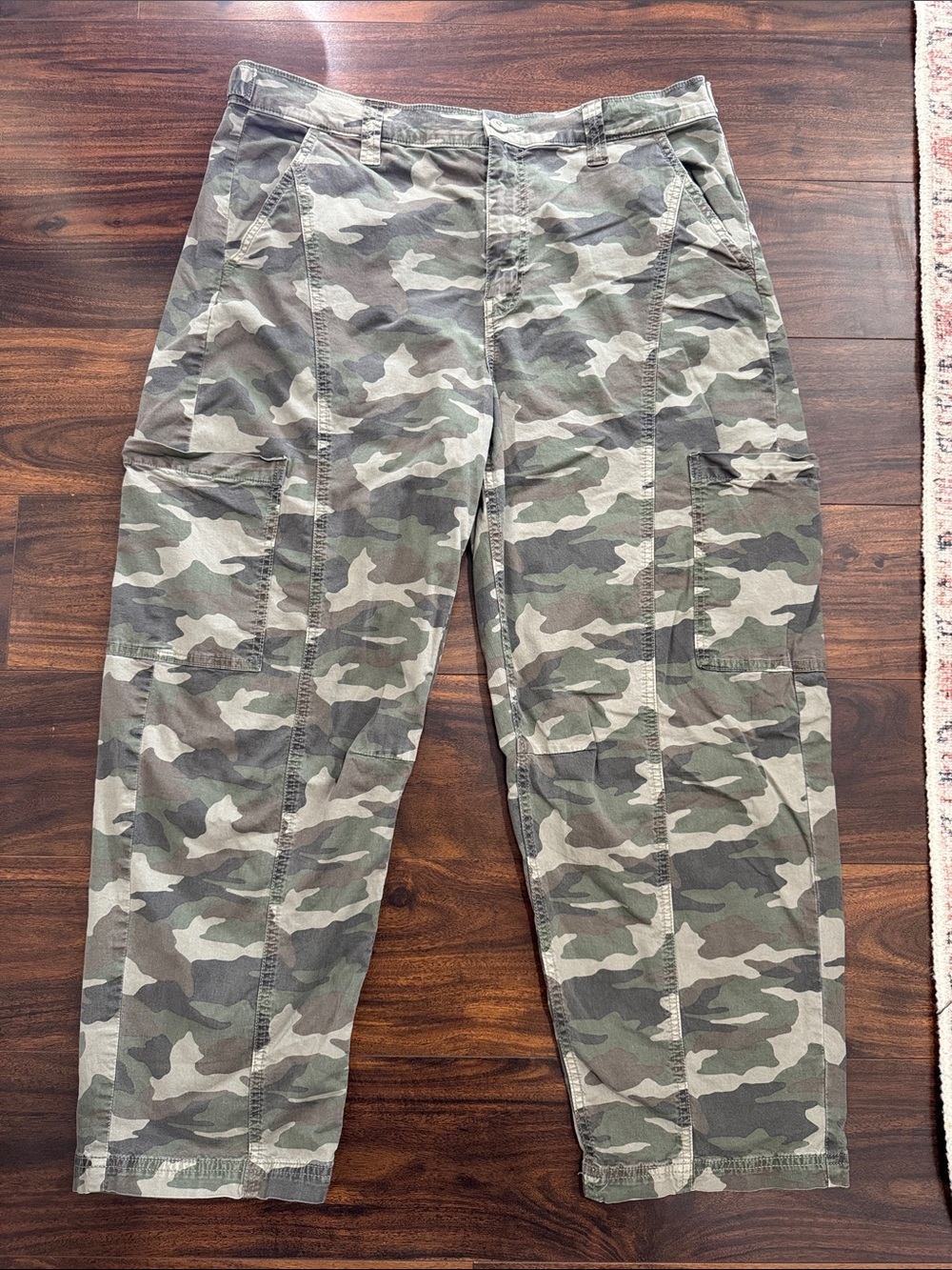 American Eagle Outfitters Olive Camo Cargo Pants